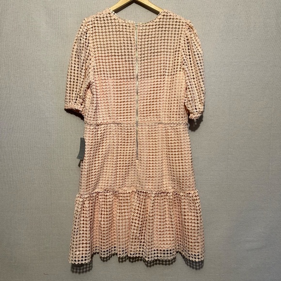 NWT Donna Morgan Short Lace Puff Sleeve Cocktail Dress - size 16 - Picture 4 of 8